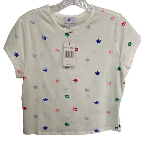 Juicy by Juicy Couture Tops - NWT Juicy By Juicy Couture Womens Crew Neck Short Sleeve  Shirt Size M